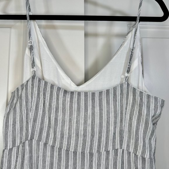Sadie & Sage Black & White Striped Mini Dress Large - Picture 8 of 13